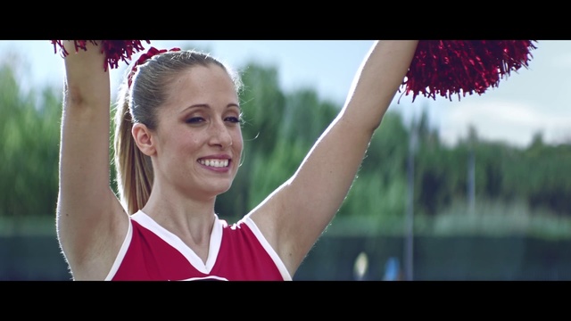 Video Reference: Shoulder, Beauty, Arm, Blond, Fun, Smile, Happy, Cheerleading, Photography, Muscle