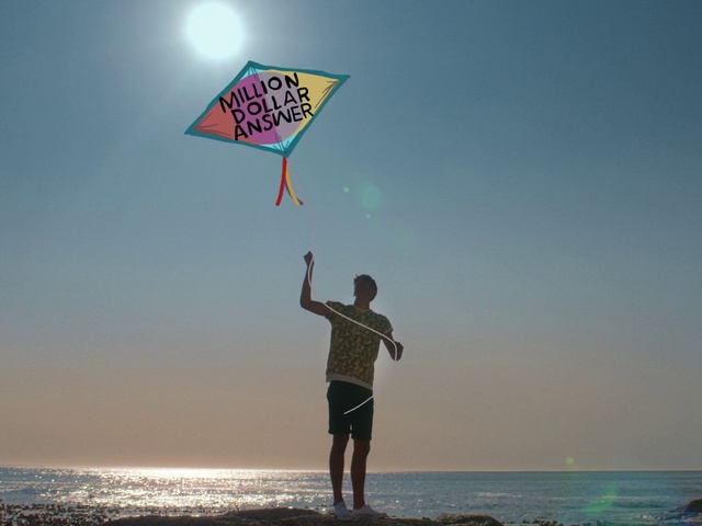Video Reference: Kite, Sky, Beach, Sea, Sport kite, Ocean, Vacation, Fun, Wave, Summer