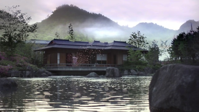 Video Reference: Nature, Natural landscape, Home, House, Atmospheric phenomenon, Lake, Sky, Reflection, Water, Architecture