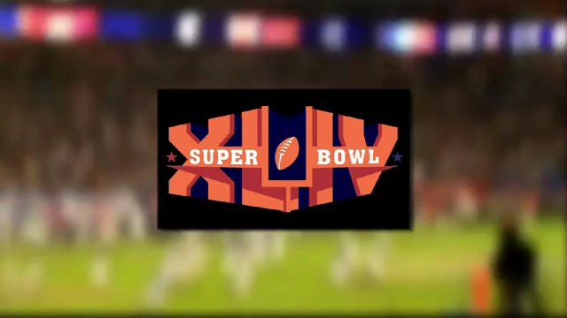 Video Reference: football, stadium, sports, super bowl, game, field, logo, broadcast, blurred, event