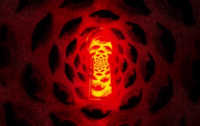 Video Reference: Red, Light, Orange, Geological phenomenon, Fractal art, Heat, Art, Symmetry, Pattern, Circle