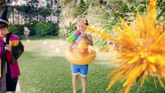 Video Reference: Yellow, Fun, Grass, Plant, Recreation, Lawn ornament, Leisure, rubber ducky, Play