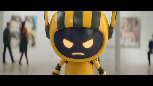 Video Reference: Yellow, Action figure, Figurine, Toy, Cartoon, Fictional character, Fiction, Animation, Smile