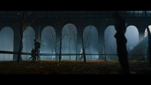 Video Reference: darkness, light, atmosphere, architecture, screenshot, night, arch, scene, sky, midnight, Person