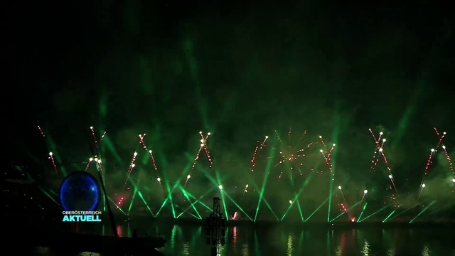 Video Reference: Green, Water, Light, Night, Lighting, Fireworks, Sky, Event, Darkness, Technology