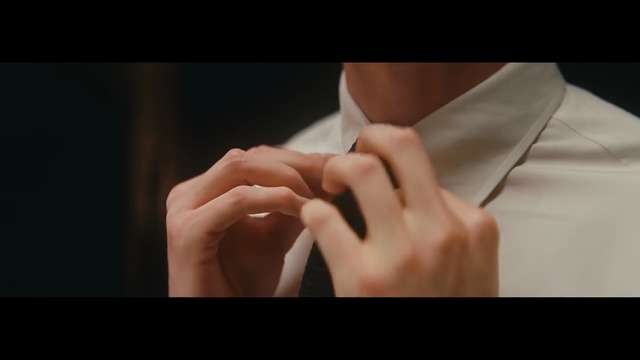 Video Reference: hand, finger, neck, shoulder, nail, necktie, ring, joint, jewellery