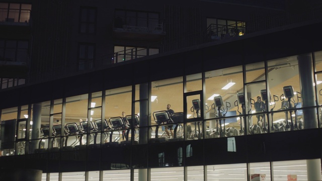 Video Reference: architecture, night, structure, building, lighting, window, facade, glass, light fixture