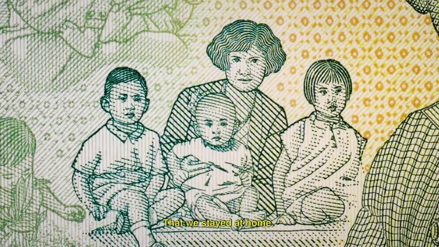 Video Reference: People, Child, Family, Sitting, Art, Illustration, Retro style, Vintage clothing, Drawing