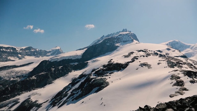 Video Reference: mountainous landforms, mountain range, mountain, sky, ridge, winter, snow, massif, cloud, alps