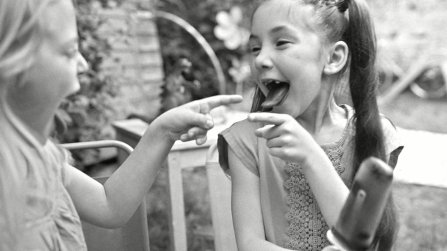 Video Reference: photograph, facial expression, black and white, girl, monochrome photography, emotion, photography, snapshot, smile, monochrome