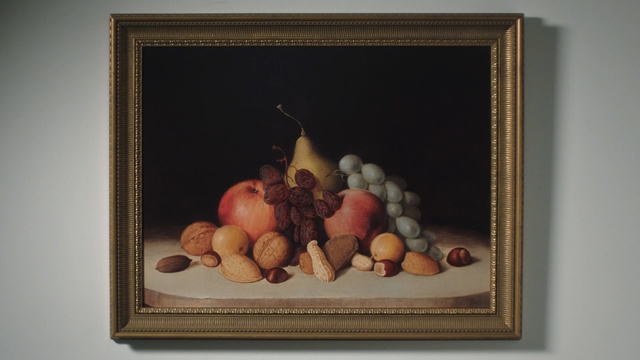 Video Reference: Painting, Still life photography, Still life, Artwork, Photography, Stock photography, Picture frame, Fruit, Plant, Visual arts, Person
