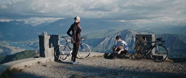 Video Reference: Cycling, Bicycle, Vehicle, Recreation, Bicycle accessory, Mountain bike, Mountain, Sports equipment, Road bicycle, Person