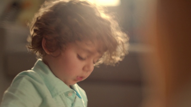 Video Reference: Hair, Child, Face, Toddler, Nose, Skin, Cheek, Chin, Hairstyle, Eye