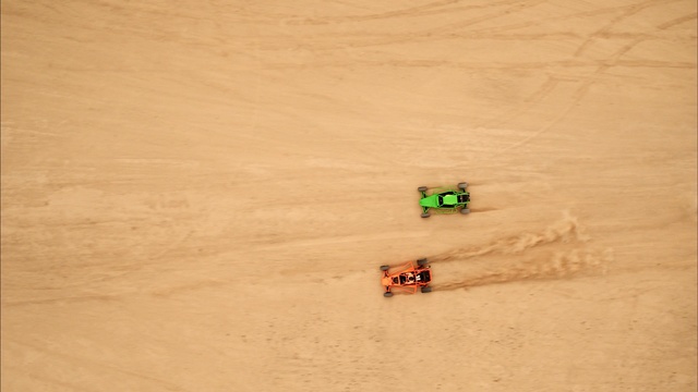 Video Reference: Landscape, Sand, Wood, Desert, Outdoor, Water, Building, Floor, Man, Sitting, Orange, Board, Game, Red, Air, Laying, Riding, Beach, Plane, Ground, Text