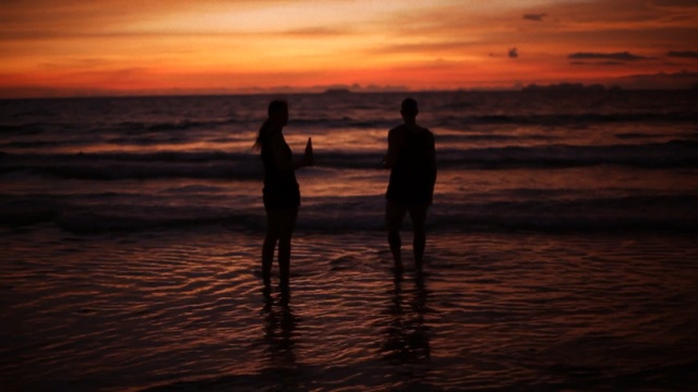 Video Reference: Horizon, Sky, Sunset, Sea, Ocean, Red sky at morning, Sunrise, Dusk, Afterglow, Evening