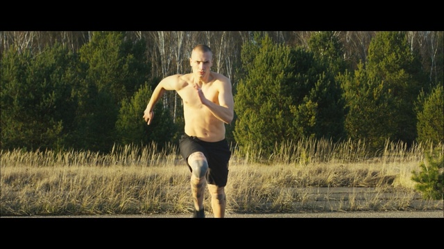 Video Reference: person, tree, grass, standing, morning, running, physical exercise, path, plant, muscle