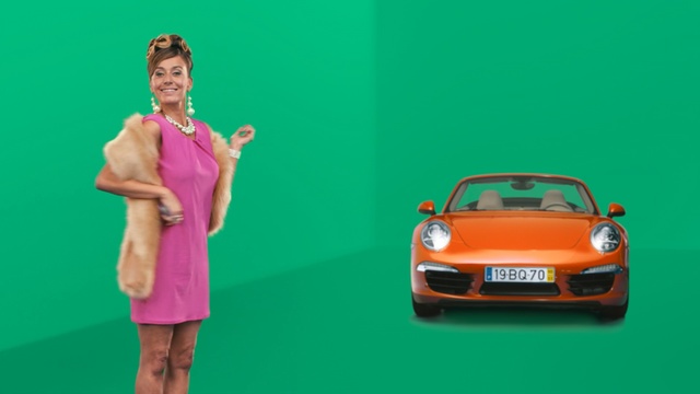 Video Reference: car, green, automotive design, vehicle, photography, sports car, city car, computer wallpaper, motor vehicle, family car, Person