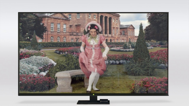 Video Reference: Media, Television, Pink, Art, Display device, Statue, Technology, Television set, Painting, Stock photography