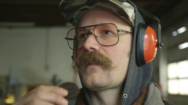 Video Reference: Facial hair, Hair, Beard, Audio equipment, Moustache, Chin, Eyewear, Nose, Glasses, Technology