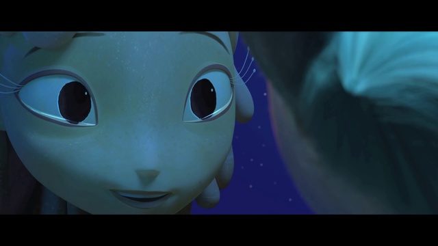 Video Reference: Facial expression, Head, Fiction, Animation, Eye, Cg artwork, Screenshot, Smile, 3d modeling, Sky, Indoor, Looking, Sitting, Dark, Black, Small, White, Monitor, Screen, Table, Computer, Close, Blue, Orange, Cat, Red, Cartoon