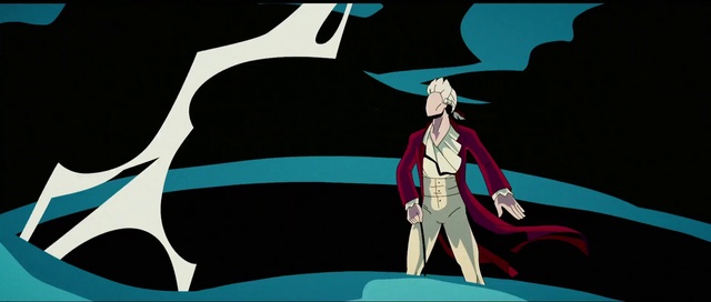 Video Reference: Outerwear, Hat, Cartoon, Sleeve, Gesture, Art, Fictional character, Electric blue, Illustration, Font