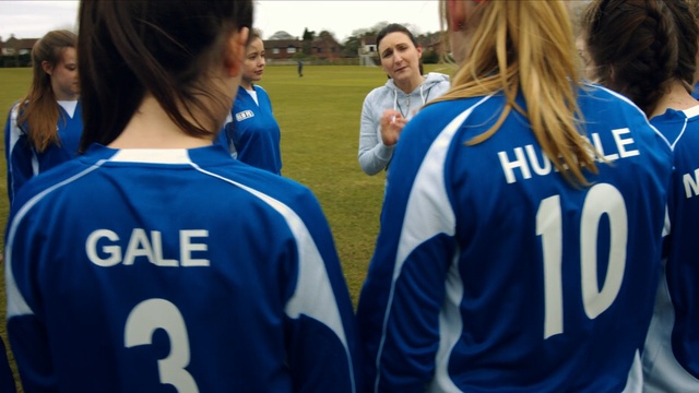 Video Reference: blue, clothing, team sport, team, jersey, t shirt, sportswear, outerwear, sports, uniform, Person