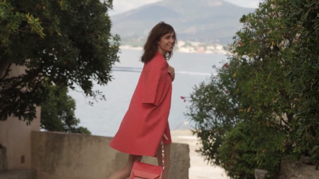 Video Reference: Clothing, Pink, Photograph, Outerwear, Street fashion, Fashion, Snapshot, Dress, Footwear, Coat, Person