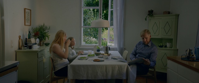 Video Reference: Room, Table, Furniture, Dining room, Interior design, Textile, Real estate, Sitting, Home, Tablecloth