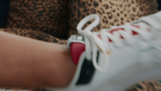 Video Reference: Footwear, Shoe, Finger, Hand, Nail, Carmine, Athletic shoe, Sneakers, Ankle