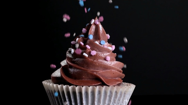 Video Reference: dessert, cake, cupcake, buttercream, chocolate, icing, sweetness, cake decorating, baking, chocolate cake