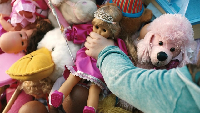 Video Reference: Dog, Pink, Canidae, Stuffed toy, Dog breed, Golden retriever, Companion dog, Child, Sporting Group, Poodle