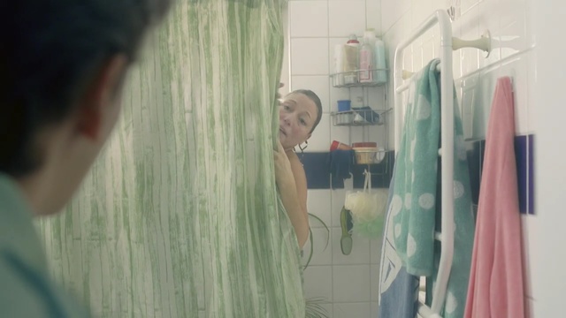 Video Reference: hair, photograph, green, human hair color, girl, room, snapshot, fun, dress, textile, Person