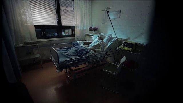 Video Reference: Hospital, Room, Furniture, Bed, Darkness, Architecture, Photography, Floor, Screenshot, Hospital bed