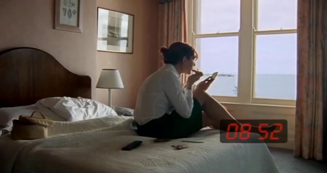 Video Reference: Room, Bed, Furniture, Sitting, Leg, Comfort, Bedroom, Bed sheet, Flute, Black hair