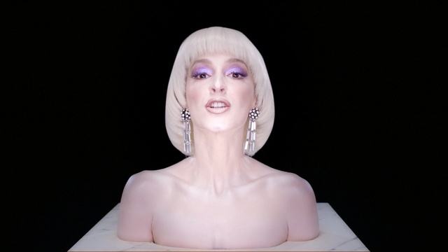 Video Reference: Hair, Face, Forehead, Pink, Chin, Skin, Head, Sculpture, Eyebrow, Beauty, Person