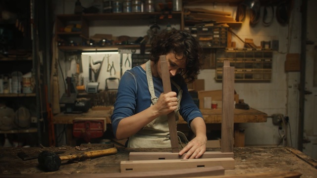 Video Reference: wood, artisan, carpenter, Person
