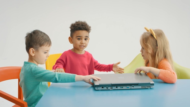 Video Reference: Play, Child, Learning, Fun, Table, Electronic device, Leisure, Sharing, Toddler, Sitting, Person, Male