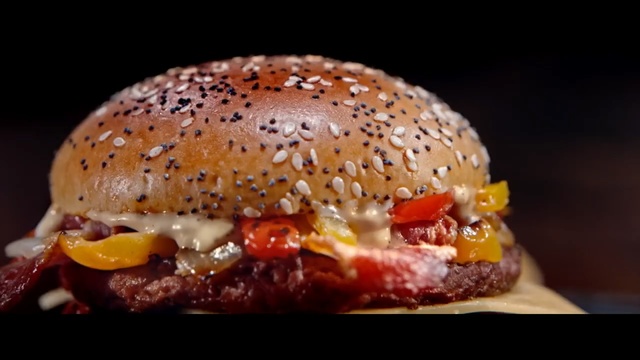 Video Reference: hamburger, fast food, cheeseburger, sandwich, veggie burger, breakfast sandwich, finger food, buffalo burger, whopper, american food