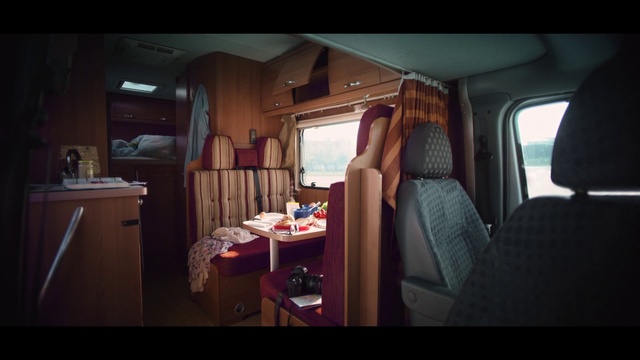 Video Reference: Room, RV, Photography, Vehicle, House, Furniture, Car, Interior design, Family car, Fisheye lens