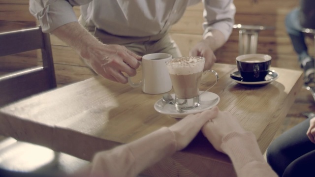 Video Reference: food, drink, hand, table, cuisine, tableware, Person