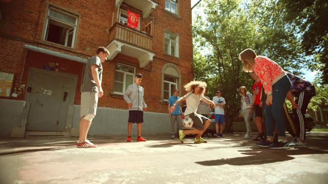 Video Reference: Neighbourhood, Fun, Recreation, House, Child, Leisure, Street