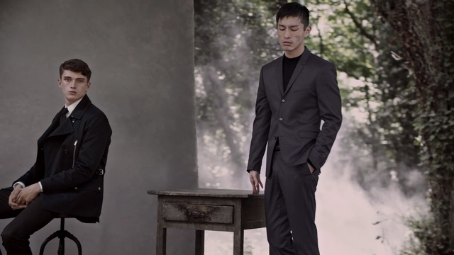 Video Reference: Suit, Gentleman, Formal wear, Male, White-collar worker, Standing, Fashion, Tuxedo, Photography, Actor, Person