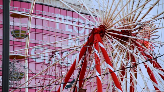 Video Reference: Ferris wheel, Tourist attraction, Wheel, Amusement park, Automotive wheel system, Recreation, Amusement ride, Nonbuilding structure, Person