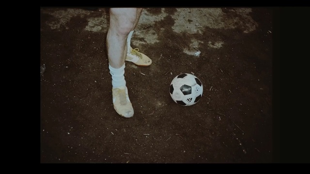 Video Reference: Football, Ball, Leg, Foot, Soccer ball, Footwear, Shoe, Space