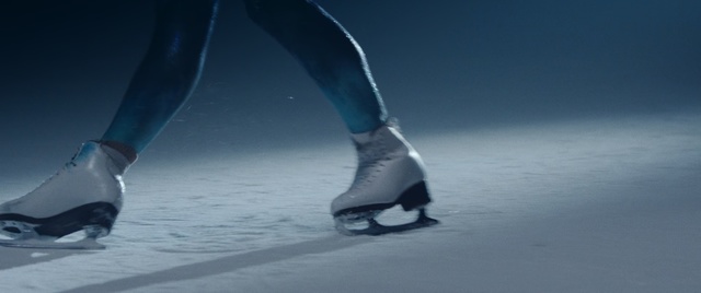 Video Reference: Figure skate, Footwear, Ice skating, Ice skate, Figure skating, Leg, Ice hockey equipment, Skating, Ice, Shoe, Water, Outdoor, Man, Riding, Snow, Black, Hill, Board, Flying, White, Air, Covered, Skiing, Ocean, Slope, Standing, Bird, Jumping, Blue, Snowboarding