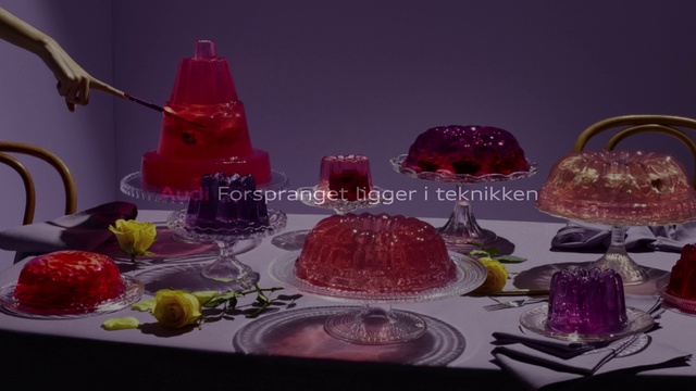 Video Reference: Purple, Magenta, Party favor, Sweetness, Gelatin, Dessert, Glass, Tableware, Food, Still life