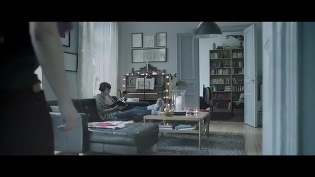 Video Reference: room, furniture, interior design, home, screenshot, living room, table, window, Person