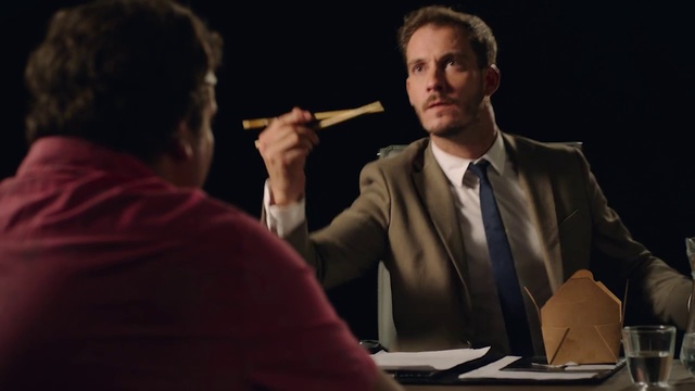 Video Reference: Conversation, Suit, Interaction, Public speaking, White-collar worker, Formal wear, Event, Tuxedo, Gesture, Scene