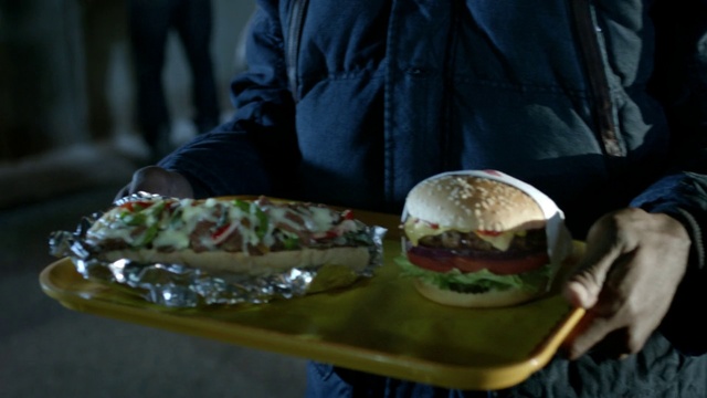 Video Reference: Food, Dish, Cuisine, Fast food, Sandwich, Comfort food, Junk food, Finger food, Hamburger, Ingredient