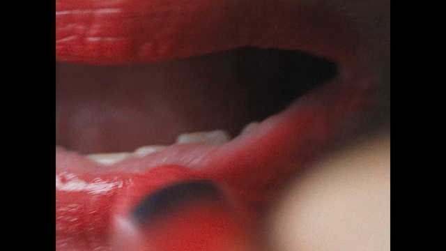 Video Reference: lip, red, nose, mouth, close up, chin, jaw, cheek, macro photography, forehead
